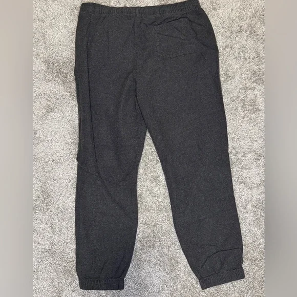 Gap Men’s Flannel Charcoal Grey Drawstring Pajama Joggers Size Medium - Picture 4 of 4